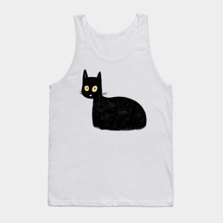 A cute cat scared Tank Top